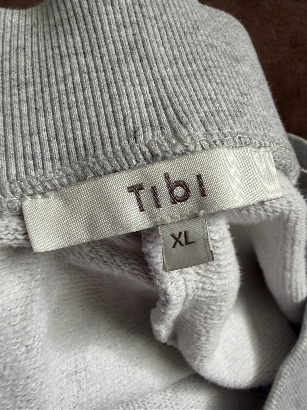 Tibi Calder Sweatpant in Grey - Picture 3 of 6